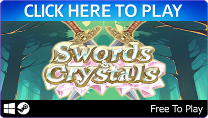 Click here to play Swords & Crystals for free on Steam – Join the adventure in this top-down MMORPG